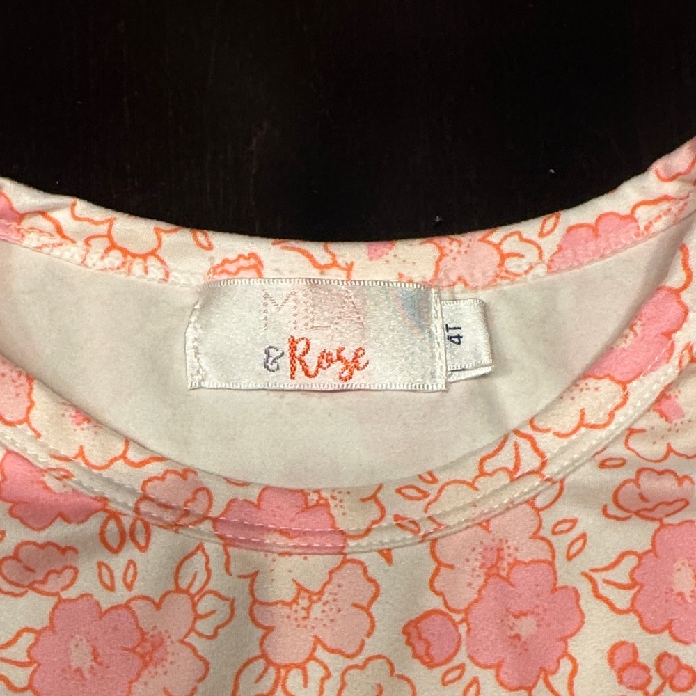 Elegant Pink Floral Kids Dress - Picture 2 of 5